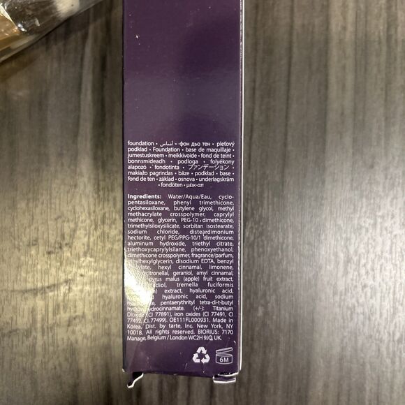 Tarte Face Tape Foundation And Brush - 35N Medium Neutral 1.01 Fl Oz - Picture 2 of 6